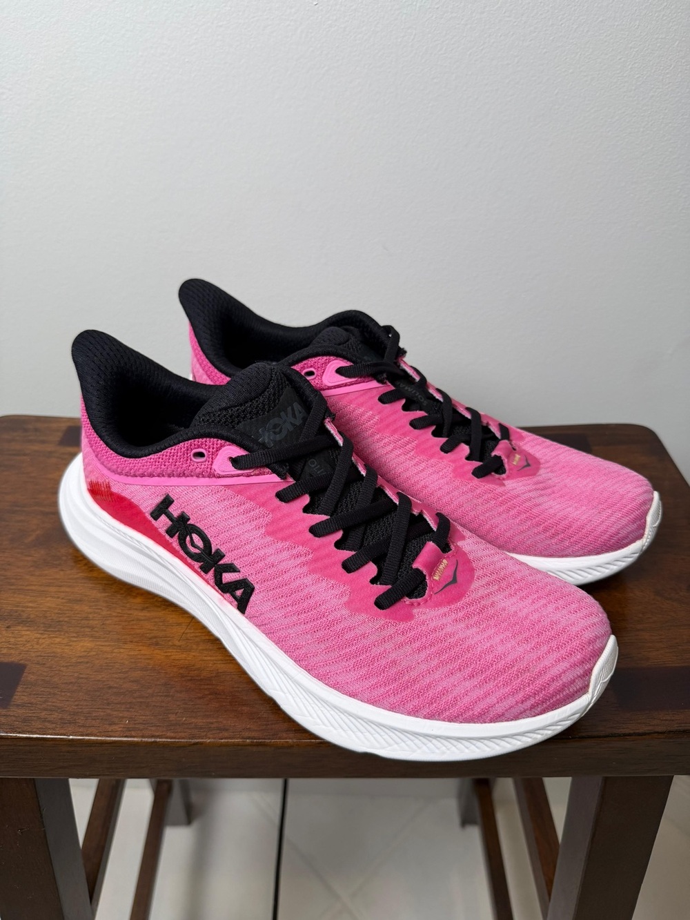HOKA Solimar Women’s 9B Strawberry Raspberry Running Shoes 1123075-SRBR Pink